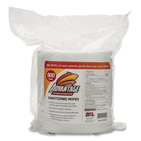 Gourmetgalley 6 x 8 in. Advantage Gym Wipes, White GO3758166